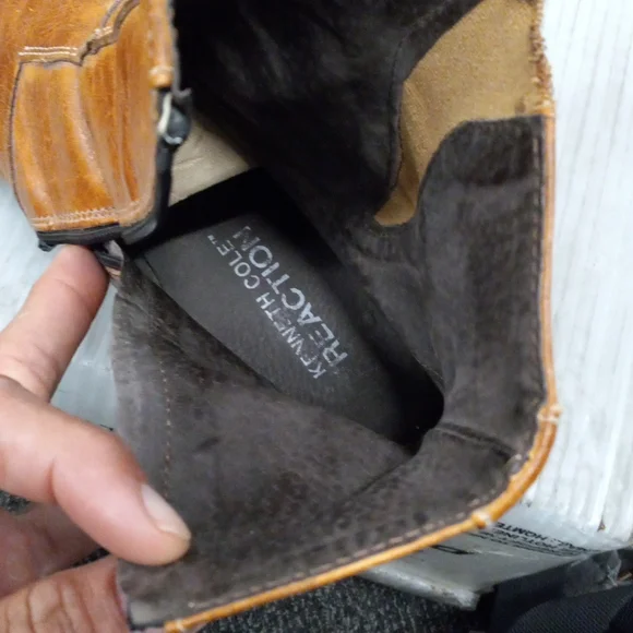 Kenneth Cole REACTION sz 14 zip up boots - Picture 8 of 17